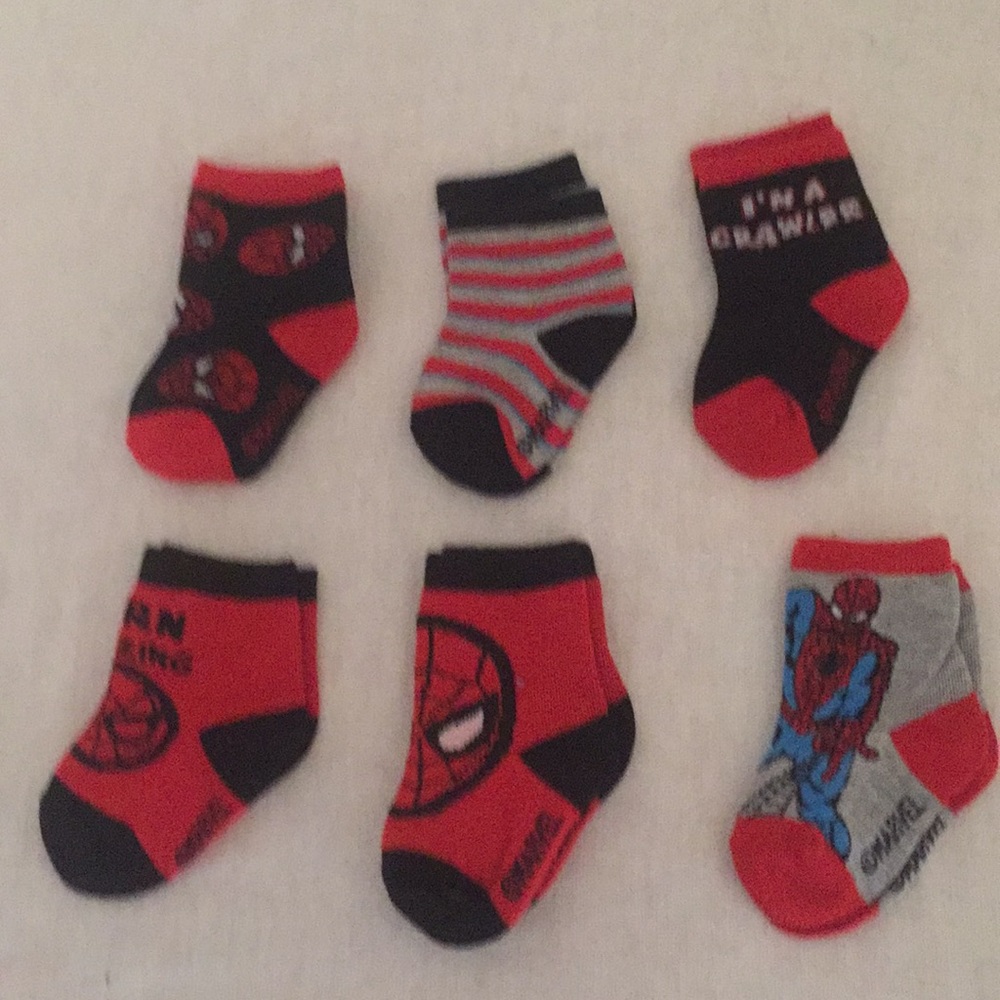 Spider man sock set of 6